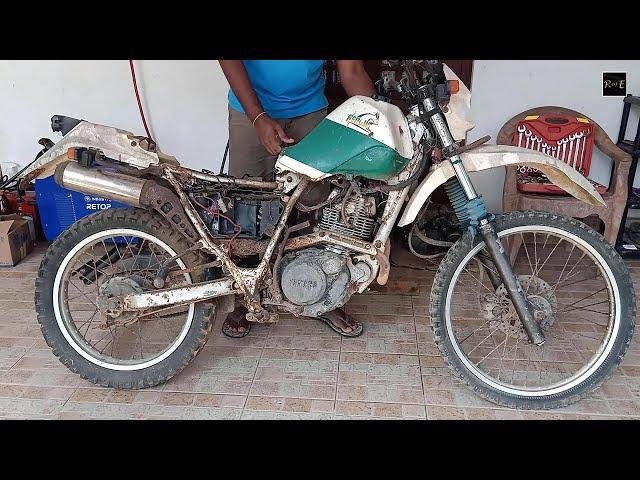 Restoration Of An Abandoned Yamaha Serow 225