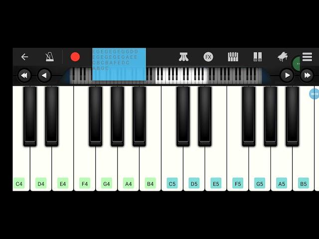 MultiAstra - playing the Elmo's World theme song on Piano (SS55)