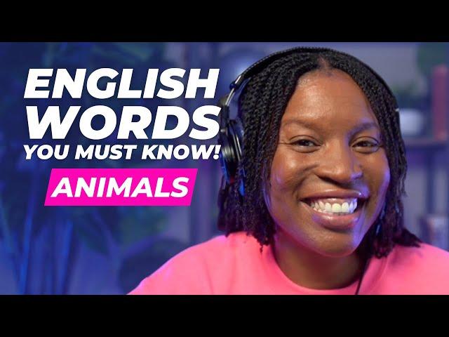 TOPICAL ENGLISH VOCABULARY | ENGLISH WORDS ABOUT ANIMALS