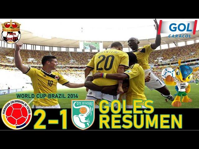 Colombia vs Ivory Coast 2-1 Goals Extended Highlights World Cup Brazil 2014