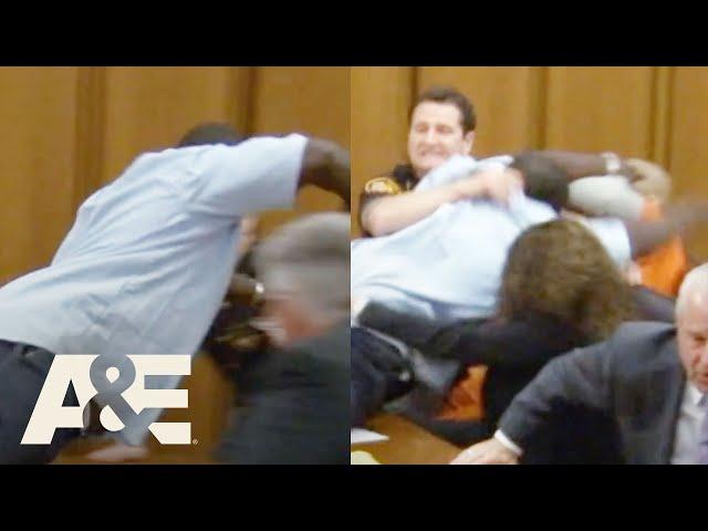 Victim’s Father LEAPS Towards His Daughter’s Killer | Court Cam | A&E #shorts