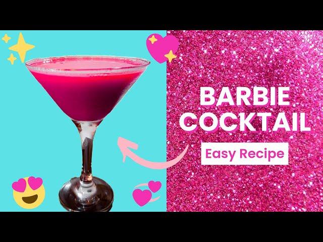 THE BARBIE COCKTAIL - Easy Barbie Movie Themed Mixed Drink Recipe