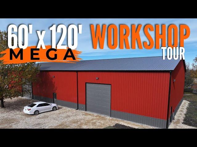 Custom Widespan Steel Building | 60x120 Full Tour in Bells, TX | WolfSteel Buildings