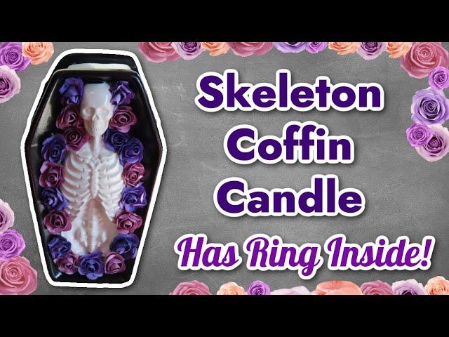 Skeleton Coffin Jewelry Candle - Charmed Aroma Reveal!