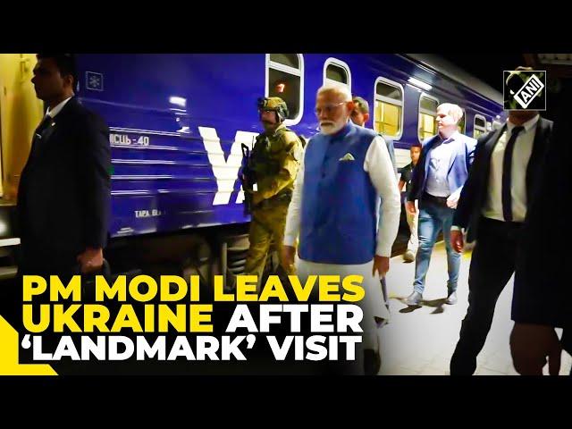 PM Modi departs from Ukraine after concluding his landmark visit; Watch Highlights from his visit