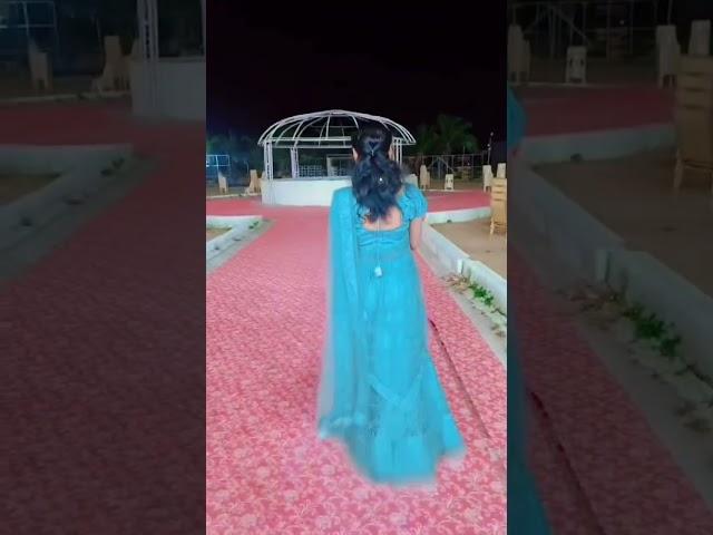Mahabubnagarpilla in Decent Half Saree Look Turning Around New Video