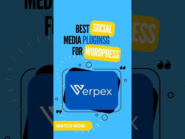 Best Social Media Plugins for WordPress  #Shorts #wordpress