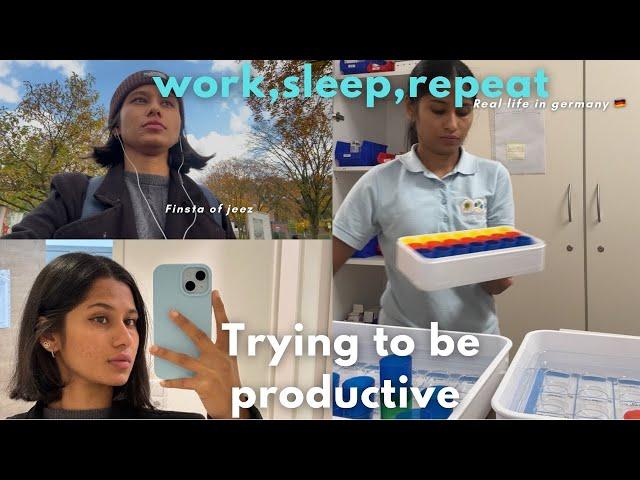 Working day in my life in Germany |Unboxing|what I eat &more..