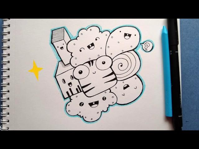 Doodle Art | Day 20 ~ 100 Days Of Doodle ~ How To Doodle For Beginners !!