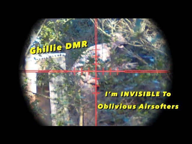 Ghillie DMR, I’m INVISIBLE To Oblivious Airsofters | OTT Airsoft #airsoft