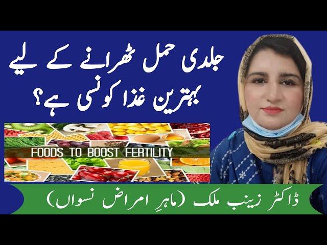 Top 10 foods to boost fertility /diet that help to concieve early/urdu/hindi @doctorzainabmalik