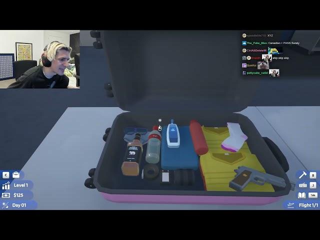 xQc Plays Airport X-Ray Simulator