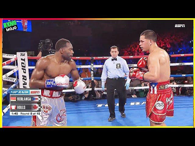 Edgar Berlanga (Puerto Rico) vs Steve Rolls (Canada) - Boxing Highlights HD
