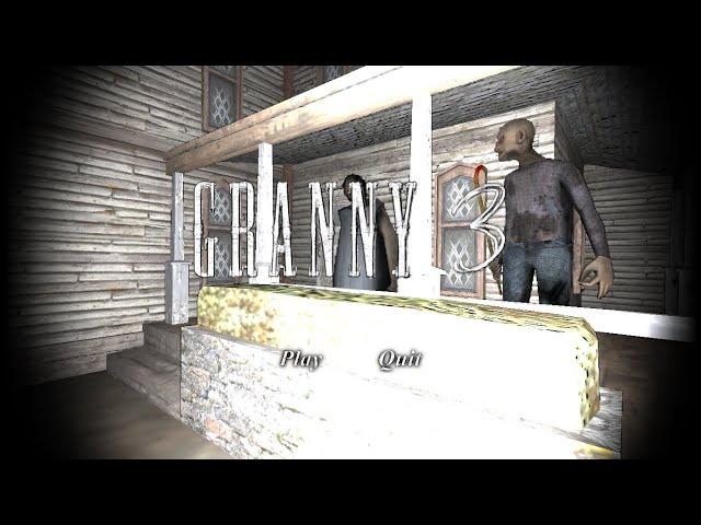 Granny 3 Hard Mode with Bin's Flashlight Mod(With Glitched Keyboard) (Fail)