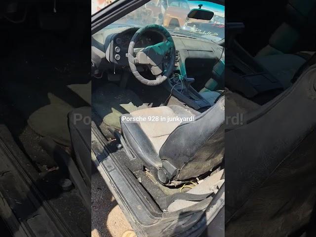 Abandoned Porsche 928 in a junkyard! #porsche #junkyard #shorts #shortsvideo