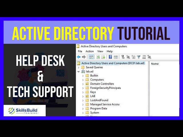  Active Directory Training for Beginners | Help Desk and Technical Support