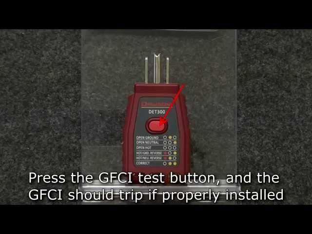 Dawson DET300 Socket Tester w/GFCI Test