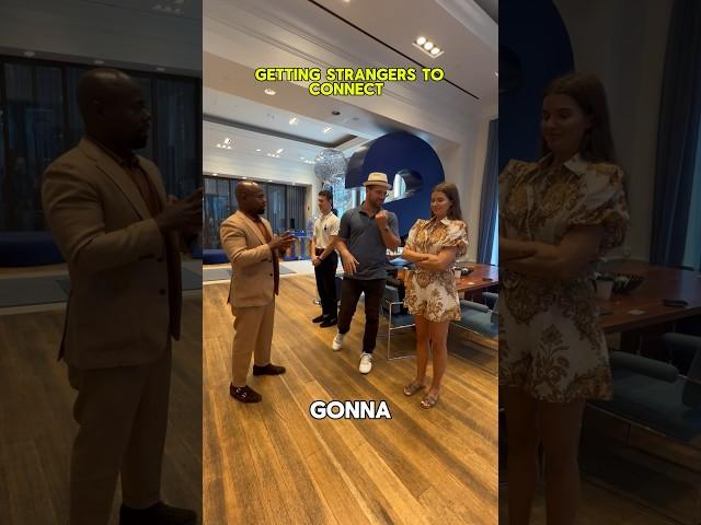 Mentalist getting strangers to connect 