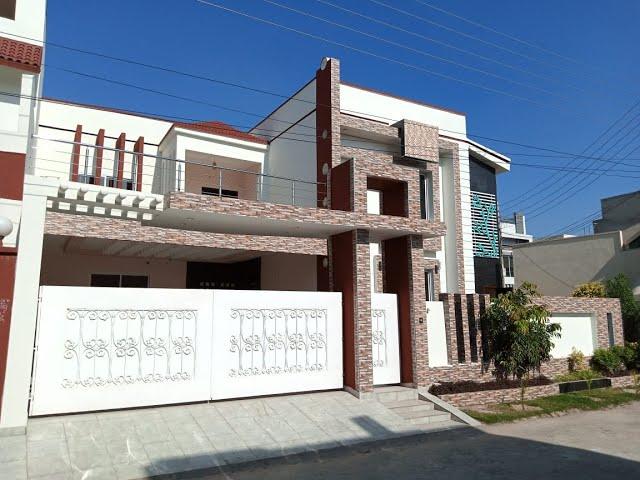 Front view  10 Marla luxury corner house for sale in Rehmat streat near (MPS) Road Multan.