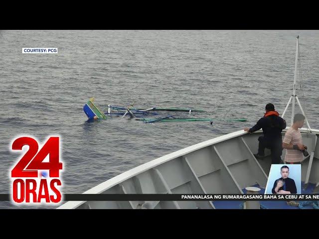 Bangka, binangga ng barkong galing china umano; mangingisdang Pinoy, nawawala | 24 Oras