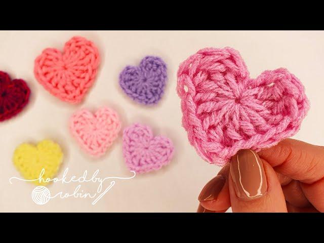 How to Crochet a Heart in just 2 MINUTES! 