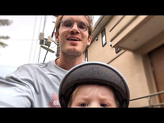 Boys First Bike ride! *Front Flips*