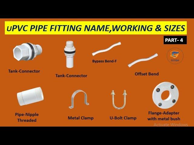 uPVC pipe fittings Name, Working and Size in Urdu/Hindi Part # 4     Plumbing with Zulfiqar