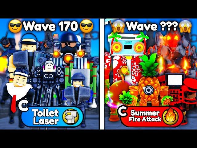 NEW TEAM TOILETS vs SUMMER TEAM  HUGE W TRADES  - Roblox Toilet Tower Defense