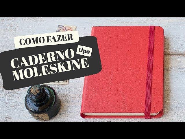 Como Fazer uma capa de caderno tipo Moleskine