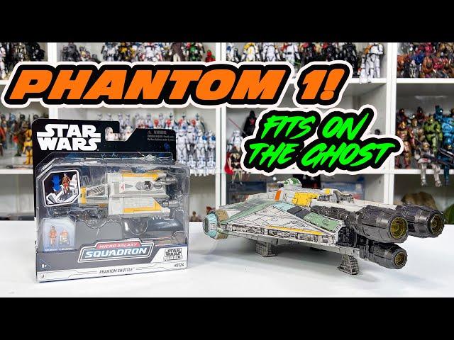 Phantom Shuttle Micro Galaxy Squadron Unboxing and review! (FITS ON THE GHOST)