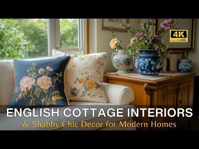 Rustic Elegance: English Country Cottage Interiors & Shabby Chic Decorating Ideas for Modern Homes