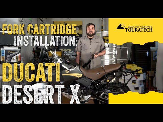 Touratech Extreme Fork Cartridge Install: Ducati Desert X