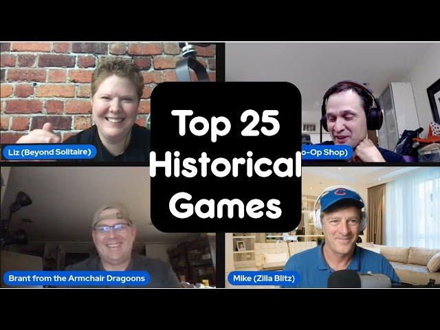 Top 25 Solo Historical + War Games | Commentary