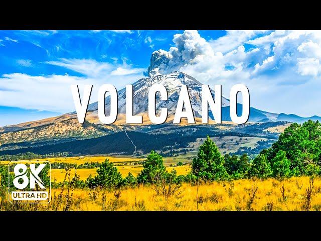 Top 10 Largest Volcanoes In The World: A Dangerous Journey Of Discovery 8K UHD