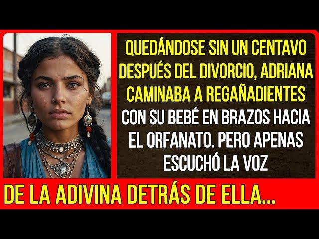 Quedándose sin un centavo después del divorcio, Adriana caminaba a regañadientes hacia el orfanato..
