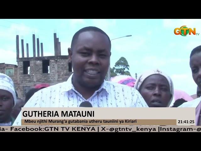 Murang'a youth engage in environmental conservation in Kiriani ward