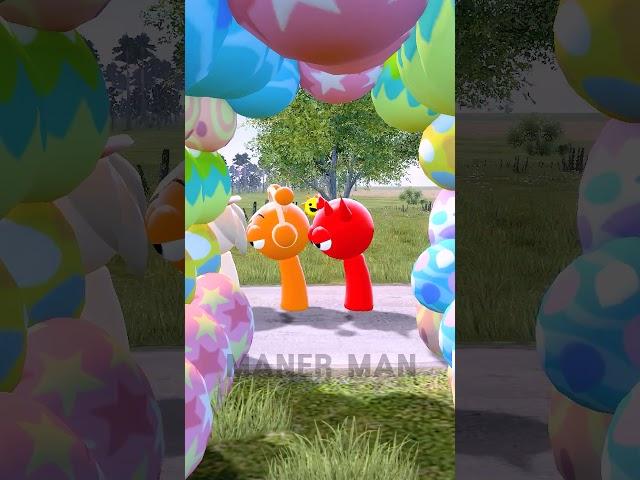 Sprunki Finds Friends!  #Sprunki #Tan #Red #Pink #City #Game #Friend #Find