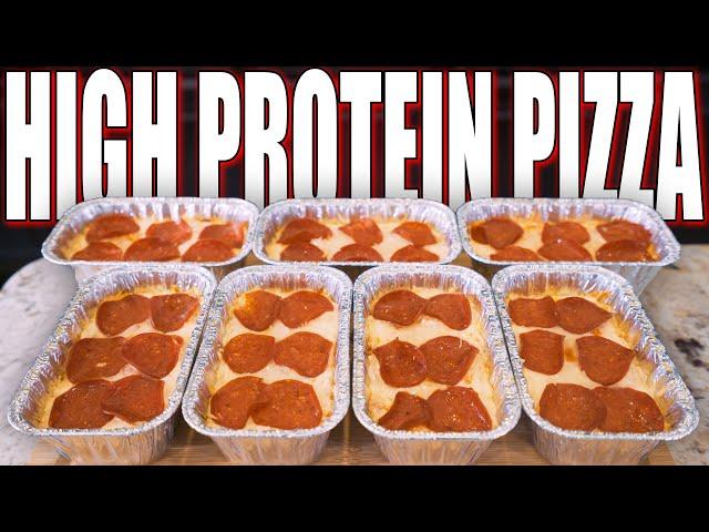 BODYBUILDING DEEP DISH PIZZAS FOR THE WHOLE WEEK | High Protein Low Carb Anabolic Meal Prep Recipe