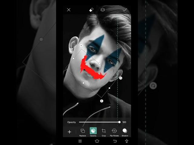 PicsArt JOKER  photo editing !! joker photo editing #shorts #jokerediting