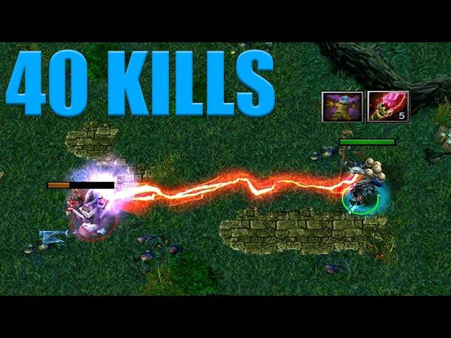 DOTA WITCH DOCTOR 40 KILLS WITH DAGON + MALEDICT COMBO: CRAZY