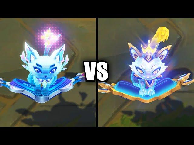 Cyber Cat Yuumi vs Prestige Cyber Cat Yuumi Skins Comparison (League of Legends)