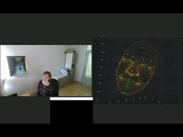 Kinect-based HD face tracking for behavioral experiments made in EventIDE
