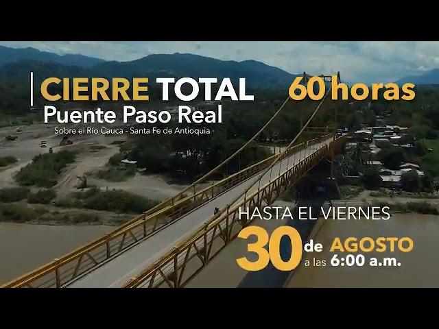 Cierre puente Paso Real