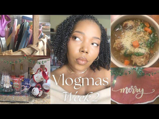 VLOGMAS Week 2 | Relaxing Cook With Me, Holiday Decor, HomeGoods Hauls, and More!