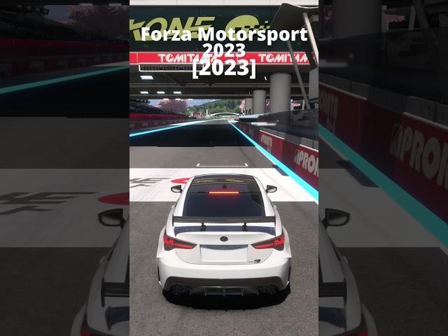 2020 Lexus RC F Track Edition engine sound throughout the Forza series