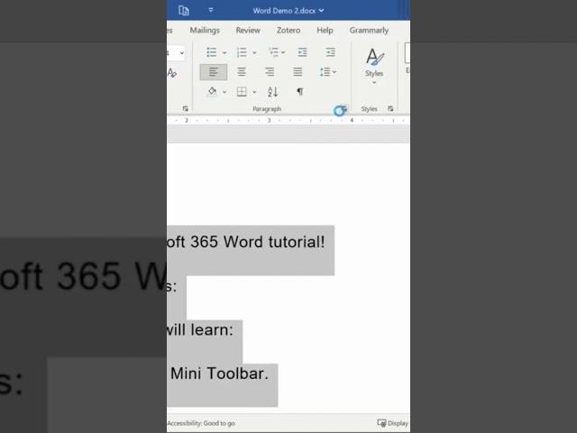 Microsoft 365 Word Paragraph Spacing Options #shorts