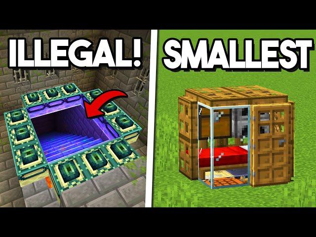 10 Illegal Houses You can Build in Minecraft!