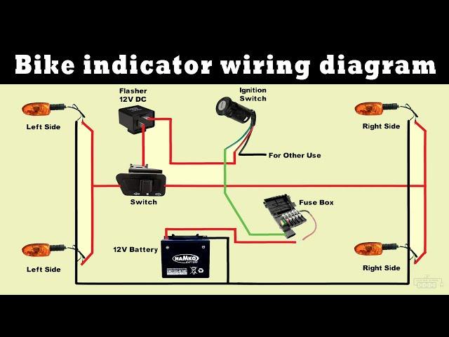 Bike indicator wiring diagram 2 pin flasher