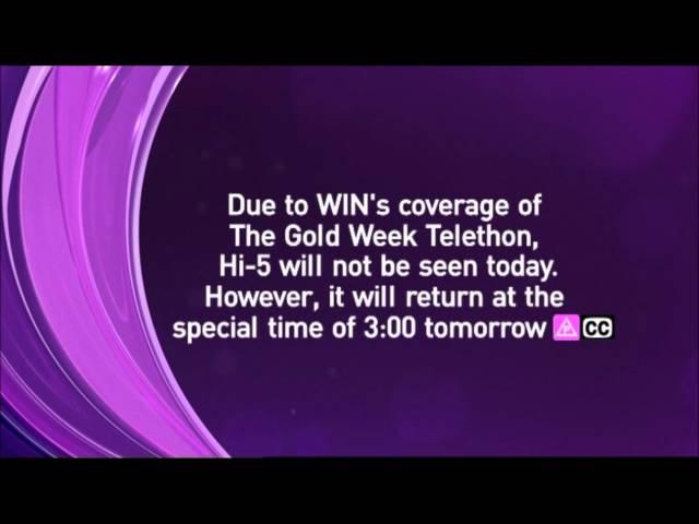 WIN Television - Program cancellation message #1 (June 2012)