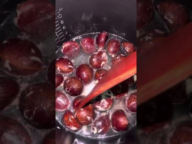 栗子的產季，來做簡易版的糖炒栗子#電鍋料理